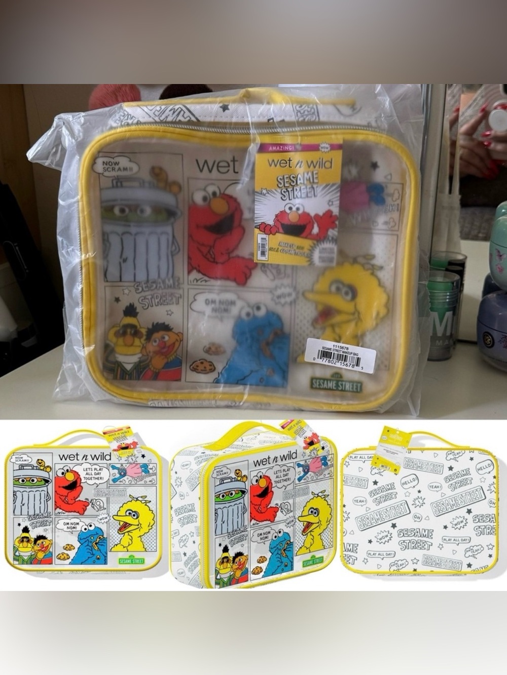 Wet N Wild Sesame Street Makeup Bag Limited Edition